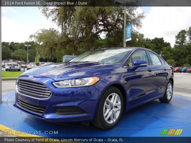 2014 Ford Fusion SE in Deep Impact Blue