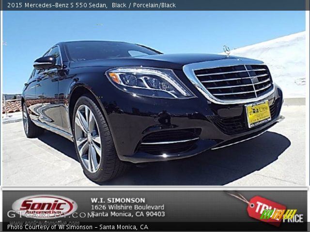 2015 Mercedes-Benz S 550 Sedan in Black