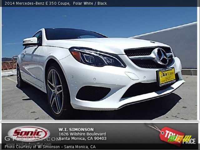 2014 Mercedes-Benz E 350 Coupe in Polar White
