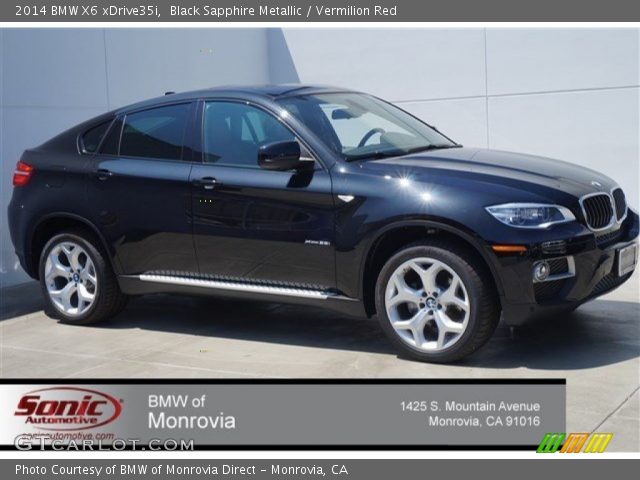 2014 BMW X6 xDrive35i in Black Sapphire Metallic