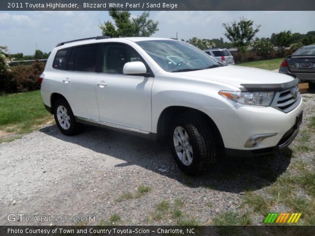 2011 Toyota Highlander  in Blizzard White Pearl