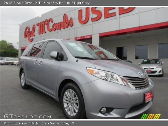 2012 Toyota Sienna XLE in Silver Sky Metallic