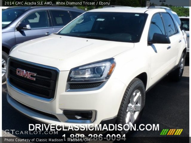 2014 GMC Acadia SLE AWD in White Diamond Tricoat