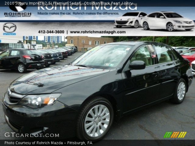 2010 Subaru Impreza 2.5i Premium Sedan in Obsidian Black Pearl