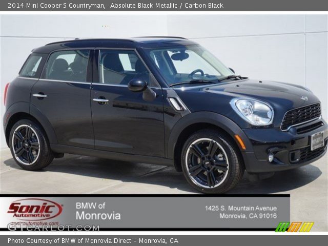 2014 Mini Cooper S Countryman in Absolute Black Metallic