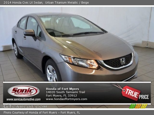 2014 Honda Civic LX Sedan in Urban Titanium Metallic