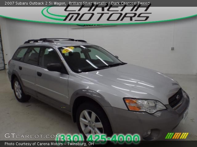 2007 Subaru Outback 2.5i Wagon in Brilliant Silver Metallic