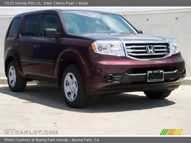 2015 Honda Pilot LX in Dark Cherry Pearl