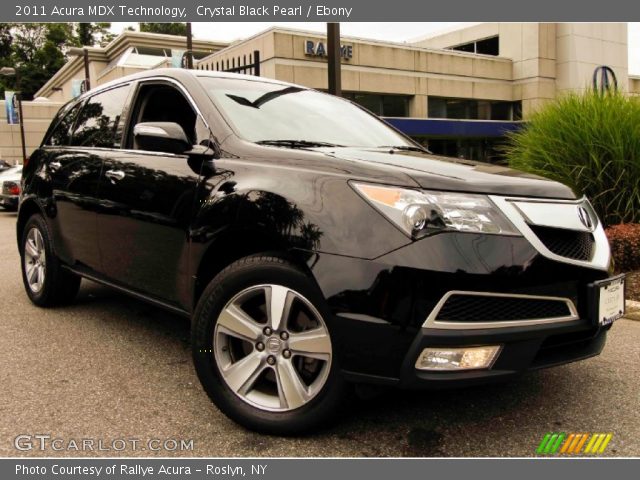 2011 Acura MDX Technology in Crystal Black Pearl