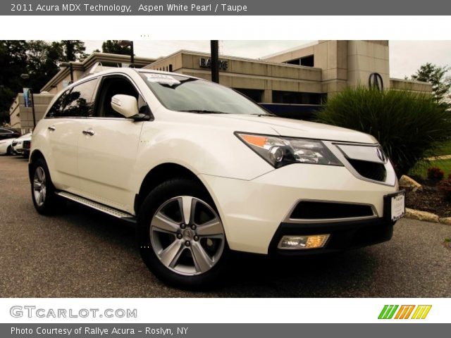 2011 Acura MDX Technology in Aspen White Pearl