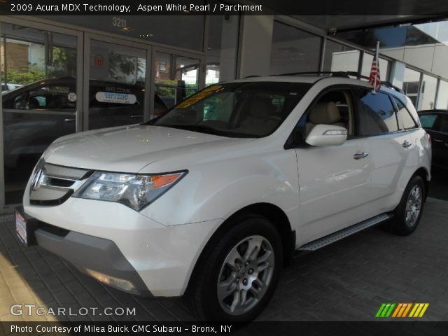 2009 Acura MDX Technology in Aspen White Pearl