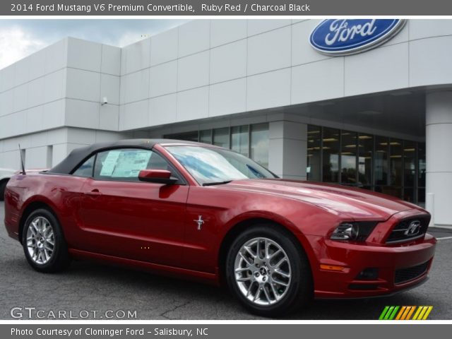 2014 Ford Mustang V6 Premium Convertible in Ruby Red