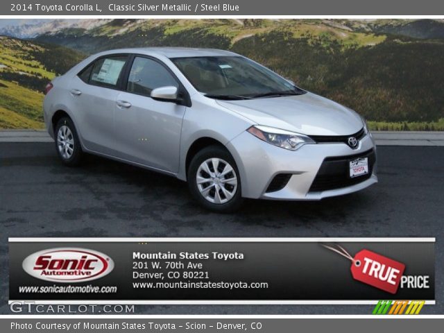 2014 Toyota Corolla L in Classic Silver Metallic