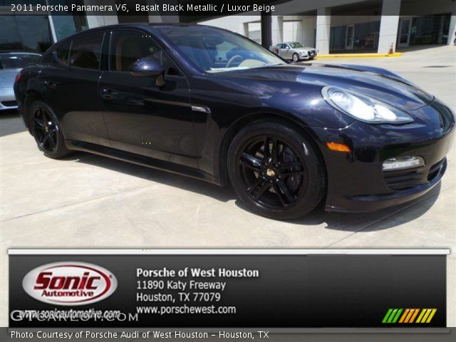 2011 Porsche Panamera V6 in Basalt Black Metallic