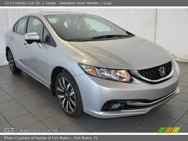 2014 Honda Civic EX-L Sedan in Alabaster Silver Metallic