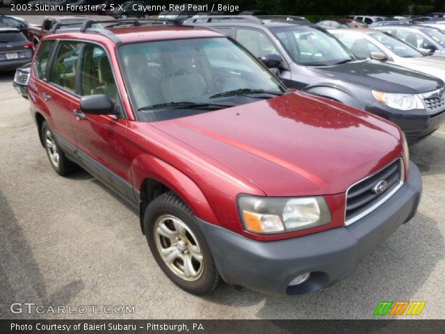 2003 Subaru Forester 2.5 X in Cayenne Red Pearl