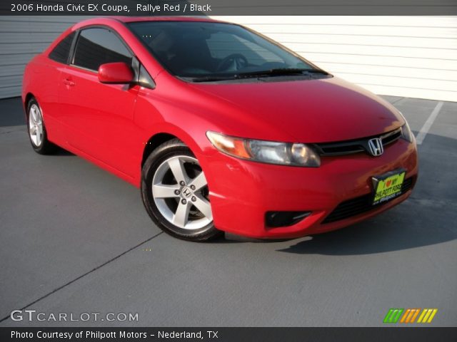 2006 Honda Civic EX Coupe in Rallye Red