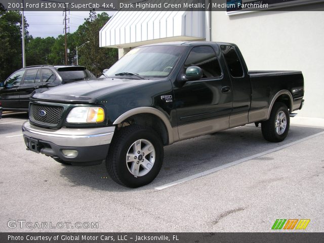 2001 Ford F150 XLT SuperCab 4x4 in Dark Highland Green Metallic