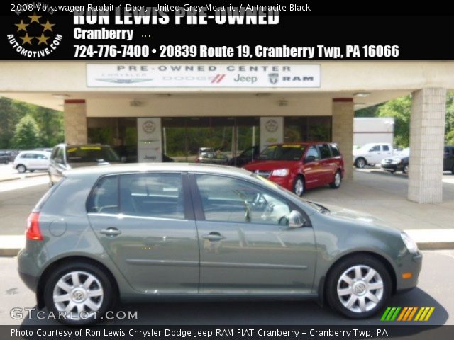 2008 Volkswagen Rabbit 4 Door in United Grey Metallic