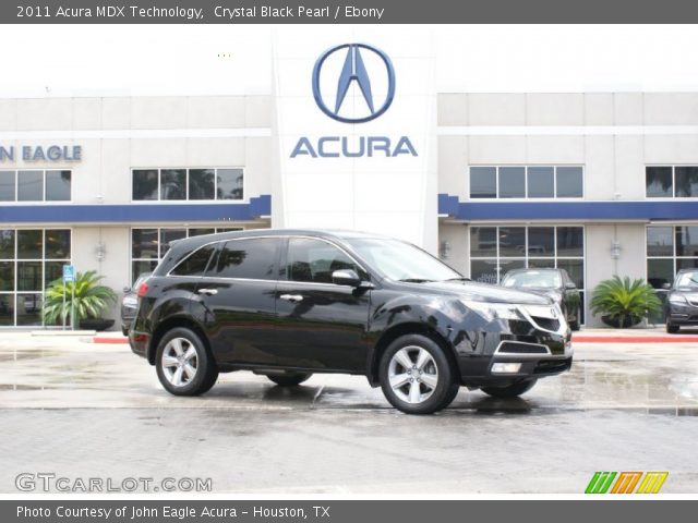 2011 Acura MDX Technology in Crystal Black Pearl