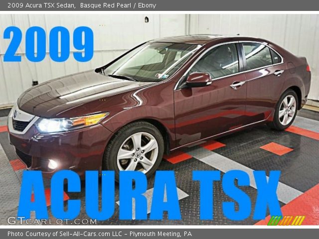 2009 Acura TSX Sedan in Basque Red Pearl