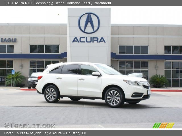 2014 Acura MDX Technology in White Diamond Pearl