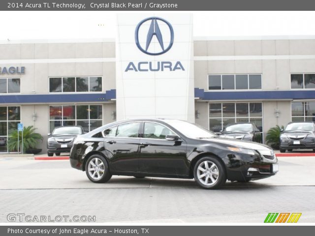 2014 Acura TL Technology in Crystal Black Pearl