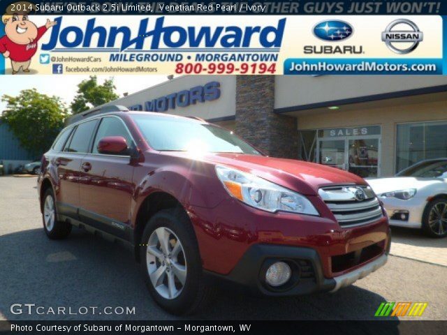 2014 Subaru Outback 2.5i Limited in Venetian Red Pearl