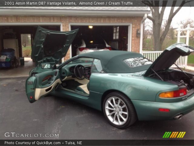 2001 Aston Martin DB7 Vantage Volante in Almond Green