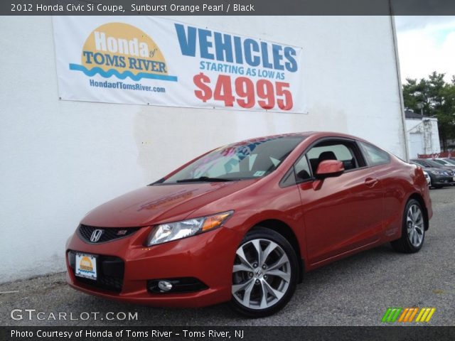 2012 Honda Civic Si Coupe in Sunburst Orange Pearl