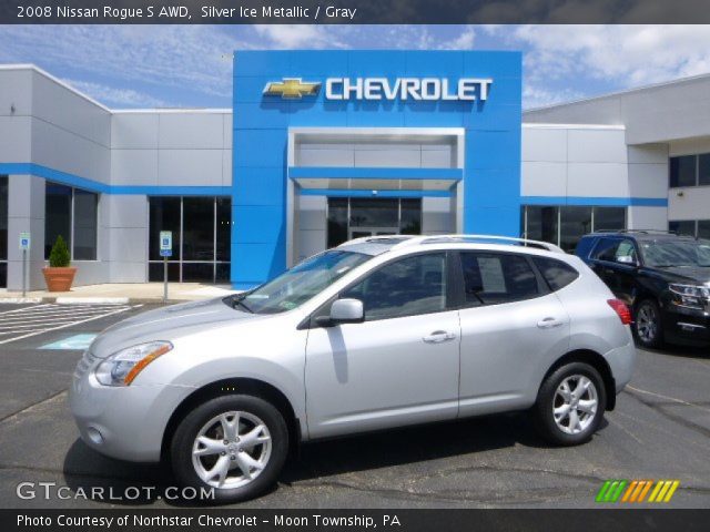 2008 Nissan Rogue S AWD in Silver Ice Metallic