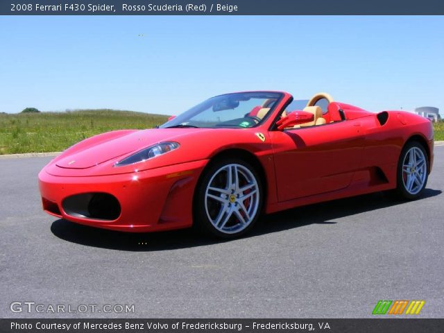 2008 Ferrari F430 Spider in Rosso Scuderia (Red)