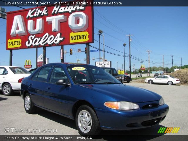 1999 Ford Escort SE Sedan in Atlantic Blue Metallic