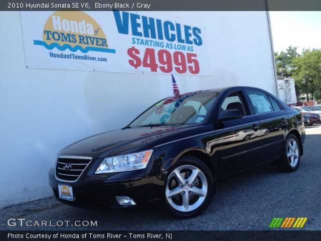 2010 Hyundai Sonata SE V6 in Ebony Black