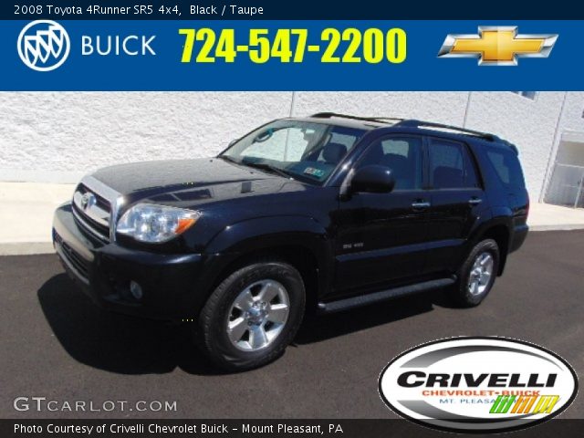 2008 Toyota 4Runner SR5 4x4 in Black