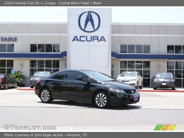 2009 Honda Civic EX-L Coupe in Crystal Black Pearl