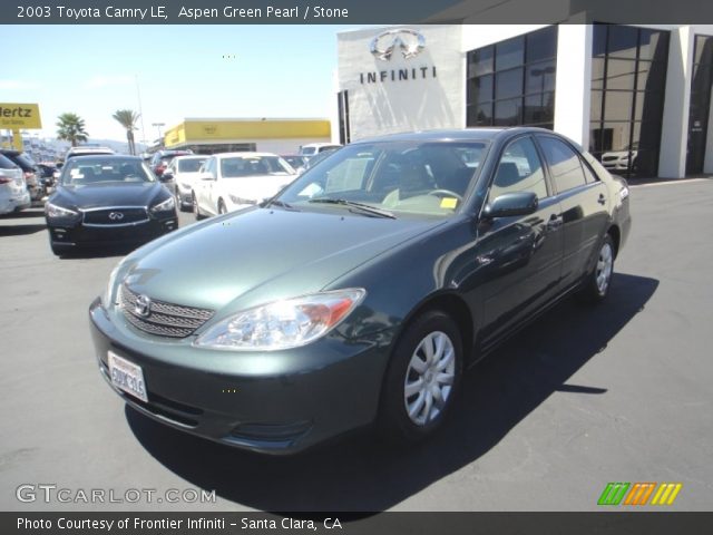 2003 Toyota Camry LE in Aspen Green Pearl