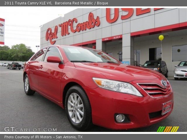 2011 Toyota Camry XLE V6 in Barcelona Red Metallic