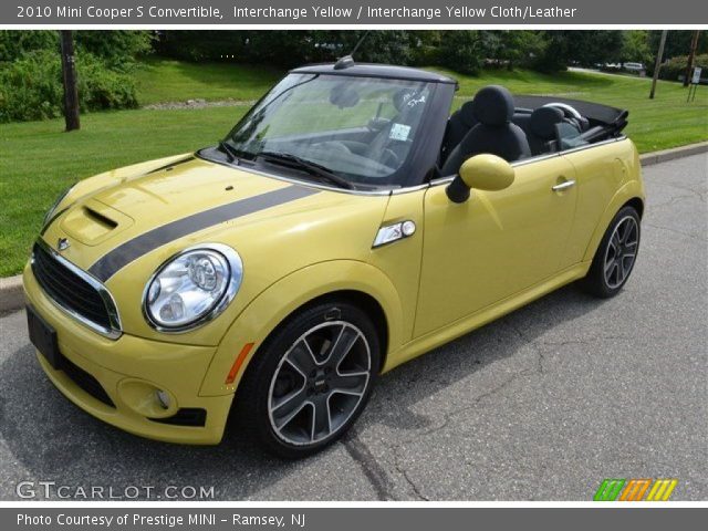 2010 Mini Cooper S Convertible in Interchange Yellow