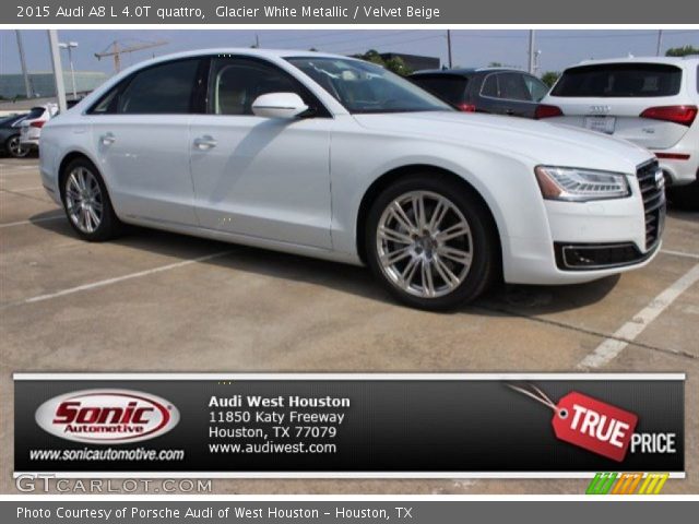 2015 Audi A8 L 4.0T quattro in Glacier White Metallic