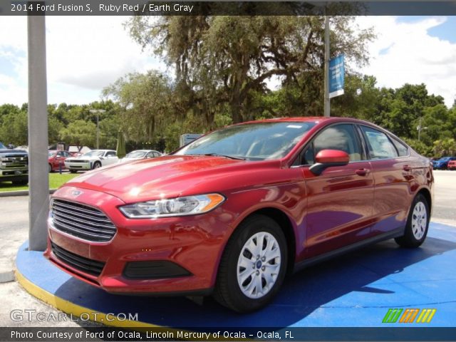 2014 Ford Fusion S in Ruby Red