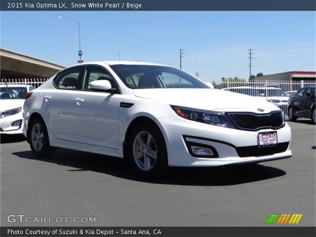 2015 Kia Optima LX in Snow White Pearl