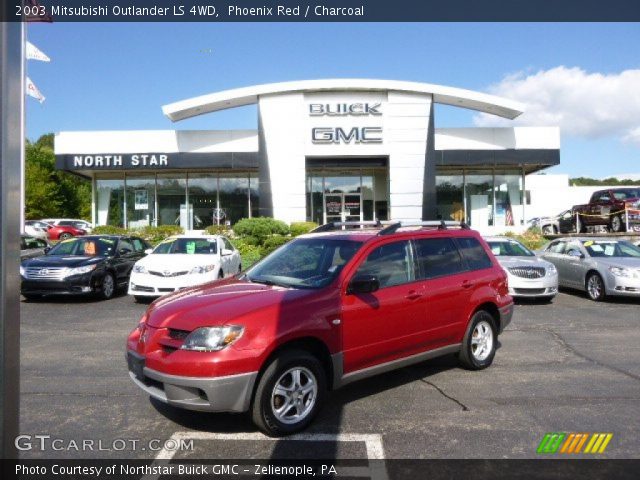 2003 Mitsubishi Outlander LS 4WD in Phoenix Red