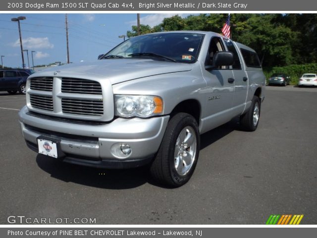 2003 Dodge Ram 1500 SLT Quad Cab 4x4 in Bright Silver Metallic