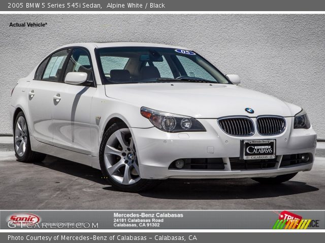 2005 BMW 5 Series 545i Sedan in Alpine White