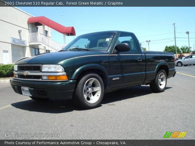 2001 Chevrolet S10 Regular Cab in Forest Green Metallic