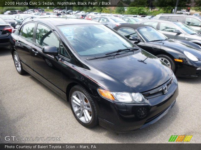 2008 Honda Civic Si Sedan in Nighthawk Black Pearl