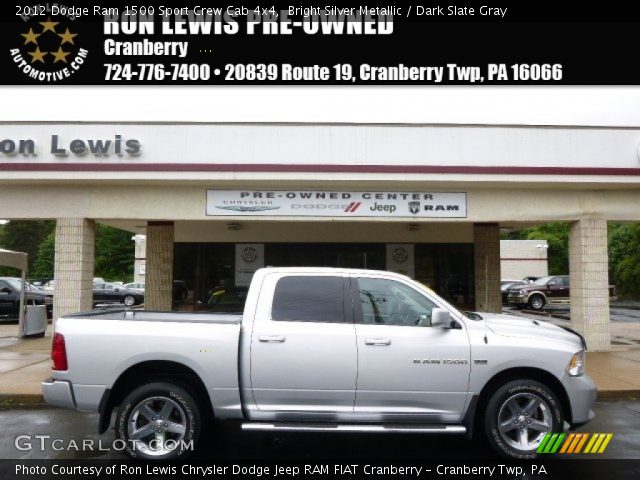 2012 Dodge Ram 1500 Sport Crew Cab 4x4 in Bright Silver Metallic