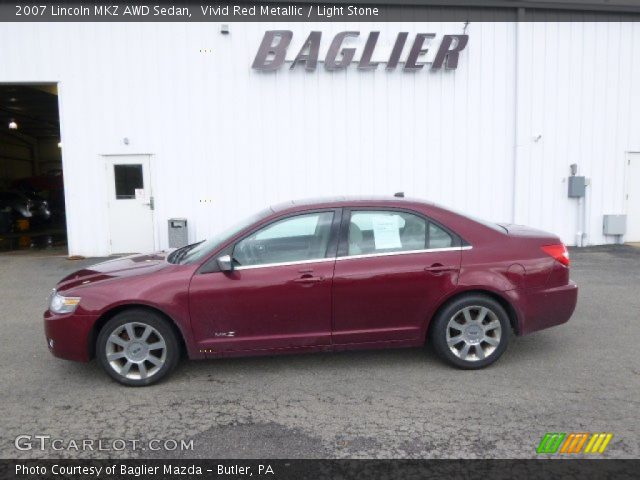 2007 Lincoln MKZ AWD Sedan in Vivid Red Metallic