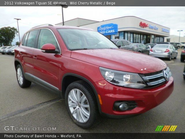 2012 Volkswagen Tiguan SE 4Motion in Wild Cherry Metallic